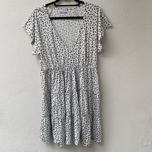 Urban Outfitters Julia Ruffle Mini Dress